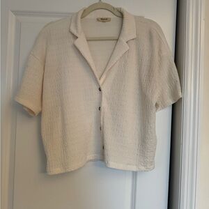Madewell Cream Button Down Shirt